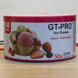 CD-R GT PRO Ice Cream 56X SPEED PACK ISI 50 1 CONE CDR GTPRO Ice Cream