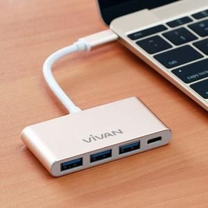 VIVAN USB HUB TYPE-C KE USB 3.0 VIVAN VTC-3U1C 3 PORT TYPE C TO USB