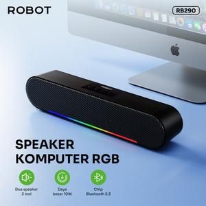 ROBOT RB290 Bluetooth Speaker Komputer RGB RB-290 Dua Speaker 10W