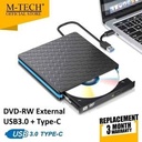 M-Tech External DVD RW 3.0 / M-Tech Rom DVD Eksternal USB & Type-C 3.0
