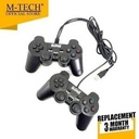 M-Tech Gamepad Double Stick Control PC Laptop PS Double Getar Hitam