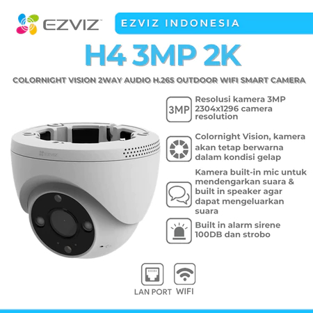 EZVIZ H8 PRO 5MP 3K COLORNIGHT VISION PAN TILT OUTDOOR WIFI CAMERA