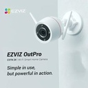 Ezviz C3TN Outpro 3MP 2K Wifi Smart Ip Cam Home Outdoor Camera