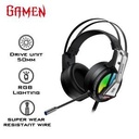 GAMEN GH1500 / GH-1500 Audio Jack RGB LED Light Wire Gaming Headset
