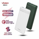 VIVAN VPB-M10 PowerBank 10000mAh 2 Input 2 Output Fast Charging VPBM10