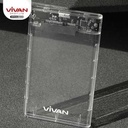VIVAN Enclosure HDD SSD 2.5inch SATA USB External Case Transparant