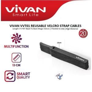 [AKS-V-VVT01] VELCRO STARP CABLE TIES VIVAN VVT01 / VVT-01 PENGIKAT KABEL 1PACK