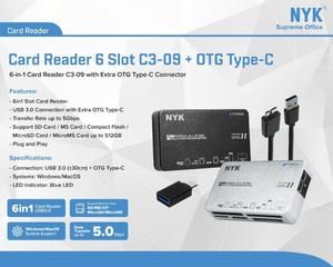 [CR-NYK-C3-09] Card Reader NYK 6 SLOT Usb 3.0 C3-09 V3-09 / NYK Card Reader 6 Slot