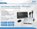 Card Reader NYK 6 SLOT Usb 3.0 C3-09 V3-09 / NYK Card Reader 6 Slot