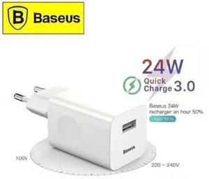 [ADT-BSS-24W] Kepala Charger BASEUS USB Charger 24W Quick Charge 3.0