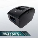Printer Kasir Dotmatrix DM-76H Usb Iware DM76H Manual Cutter