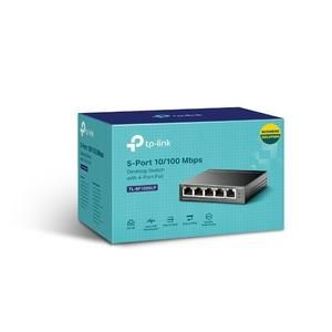 TP-LINK TL-SF1005P 5-Port 10/100Mbps Desktop Switch with 4-Port PoE