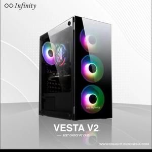 Casing Infinity Vesta V2 Incude 4Fan Rgb 12Cm Case Infinity Vesta V2