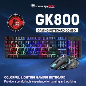 VENOMRX KEYBOARD + MOUSE GAMING COMBO GK800 VENOM RX GK800