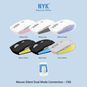 [MS-NYK-C60] Mouse NYK C60 Silent Dual Mode Connection Bluetooth + Wireless