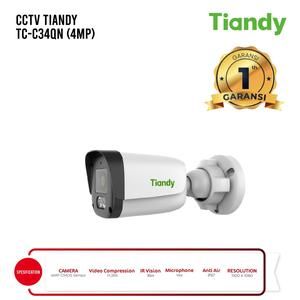 IP Camera CCTV Tiandy TC-C34QN 4MP Audio PoE Onvif IR Outdoor Anti AIr