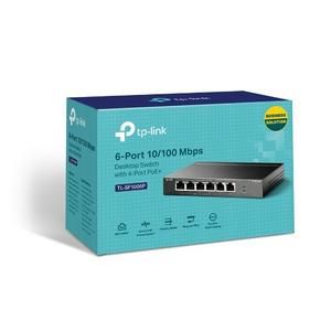 [SW-TPL-TL-SG1006P`] TPLink Switch 6 Port with 4-Port PoE TL-SF1006P