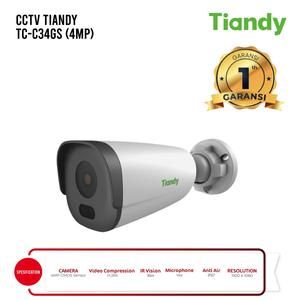 IP CAMERA CCTV TIANDY TC-C34GS 4MP AUDIO STARLIGHT POE ONVIF OUTDOOR