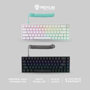 [KB-RX-D68SF] Rexus Keyboard Gaming Mechanical Daiva D68SF South Facing