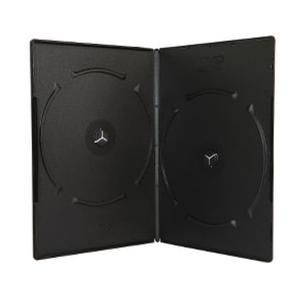 Kotak CD/DVD Hitam Double