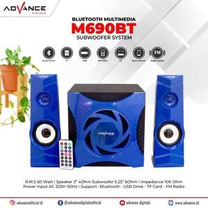 Speaker Audio Advance M690 BT Bluetooth M690BT SUBWOOFER SYSTEM FM