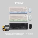 Rexus Keyboard Mouse Wireless RX-KM10 Combo Classic Design