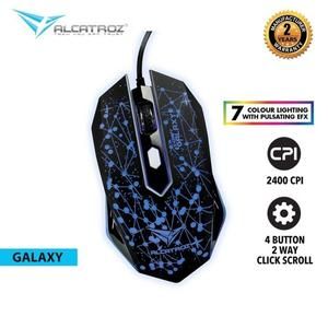Mouse Alcatroz X-Craft Classic Galaxy Gaming Wired 2400 DPI