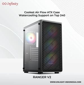 Casing INFINITY RANGER V2 - ATX, mATX Gaming Case Ranger V2 + 3 Fan