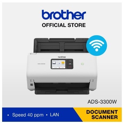 [SCN-BT-ADS-3300W] Scanner BROTHER ADS-3300W - Scanner Brother ADS3300W ADS 3300 Wifi+LAN