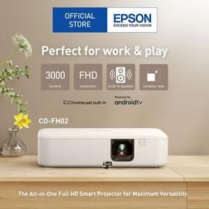 [PJT-EP-CO-FH02] Projector Hybrid Epson CO-FH02 Android TV proyektor COFH02 3000 Lumens