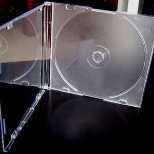 Kotak CD/DVD Mika Transparant Tipis