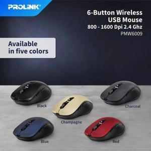 [MS-PL-PMW6009-R] Mouse Prolink PMW6009 Mouse Wireless 1600dpi 6Buttons