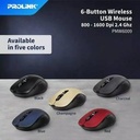 Mouse Prolink PMW6009 Mouse Wireless 1600dpi 6Buttons