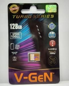 V-gen Micro SD Vgen 128GB Class 10 TURBO SERIES Memory HP 128 GB NA