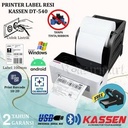 KASSEN DT 540 PRINTER LABEL THERMAL BLUETOOTH CETAK STIKER RESI A6 USB