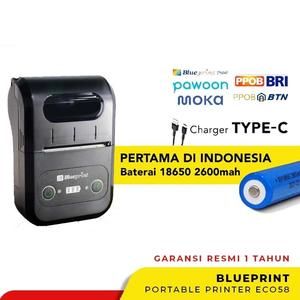 [PBK-BP-ECO58] Portable Printer Thermal Mini Bluetooth BLUEPRINT ECO58 ECO 58