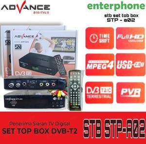 [1730809195115611179] STB ADVANCE Set Top Box DVB-T2 Model STP-A02 Penerima Siaran Tv Digital