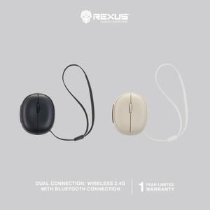 [MS-RX-PM100] REXUS PM100 / PM-100 Mouse Bluetooth + Wireless Silent with Laser Pointer Recharge Batt - Mouse Rexus