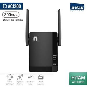 NETIS E3 AC1200 Wireless Dual Band Router 2 Antena Promo Pembelian 2pc